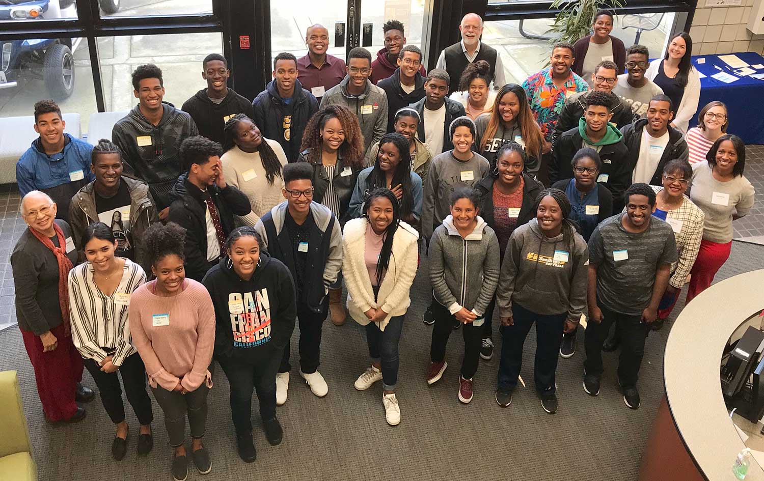 Black Alumni Scholars visit the UC San Diego Career Services Center in 2018.