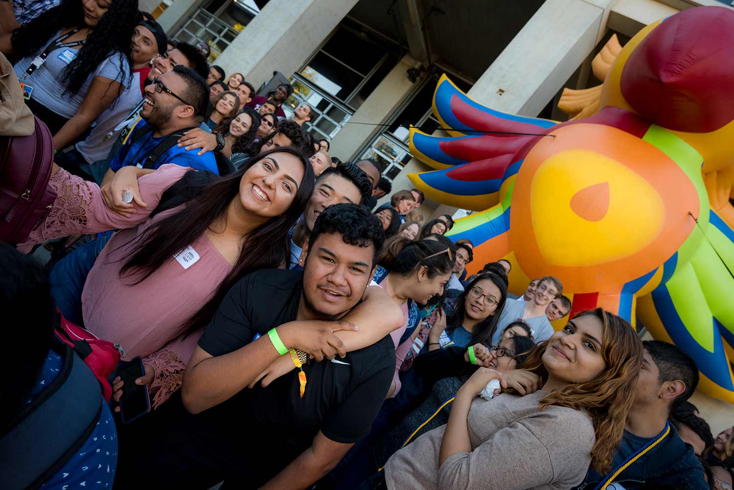 UC San Diego college students at event