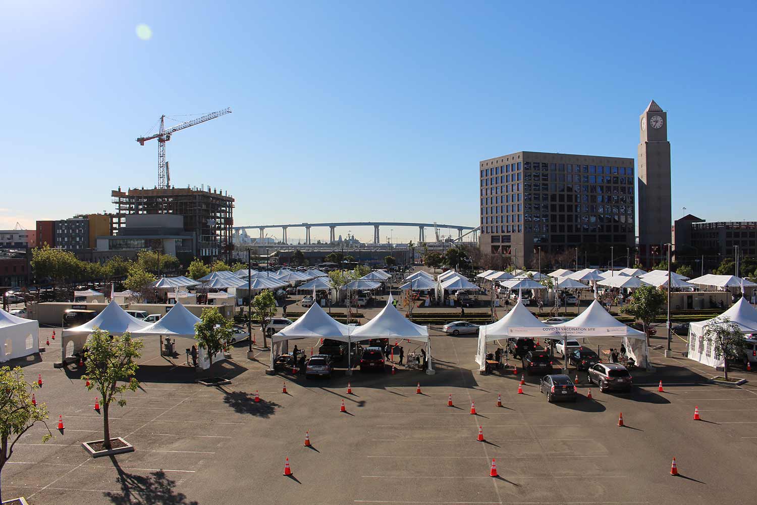 The Vaccination Super Station at Petco Park.