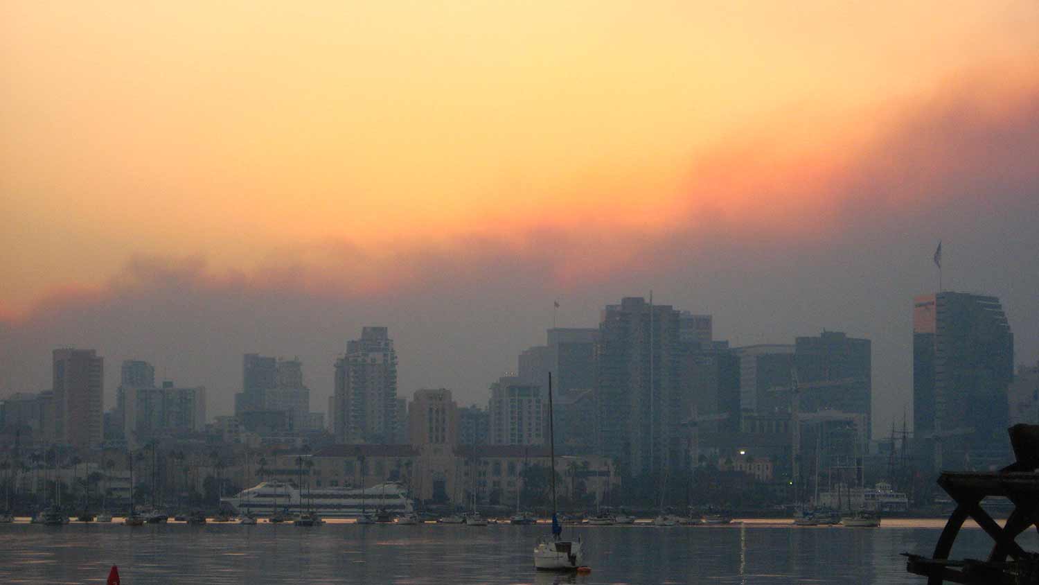 San Diego skyline.