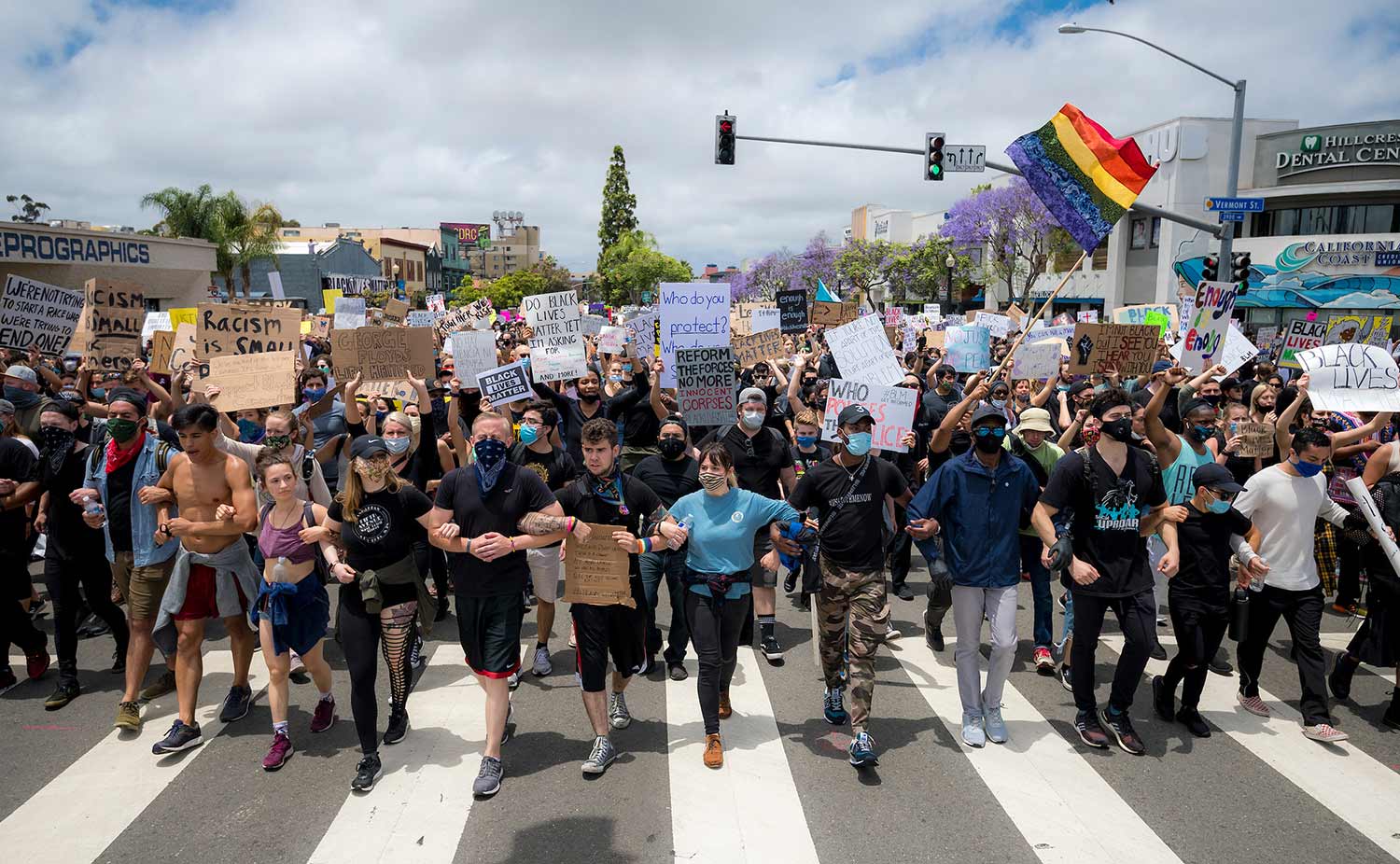 protest prior to the pandemic.