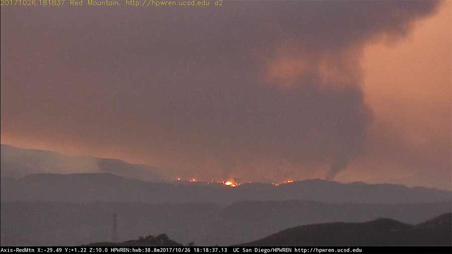 New High-Definition Cameras in San Diego back country captured fire in Campo