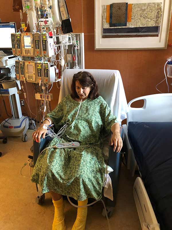 Mandy recovers at UC San Diego Health from surgery.