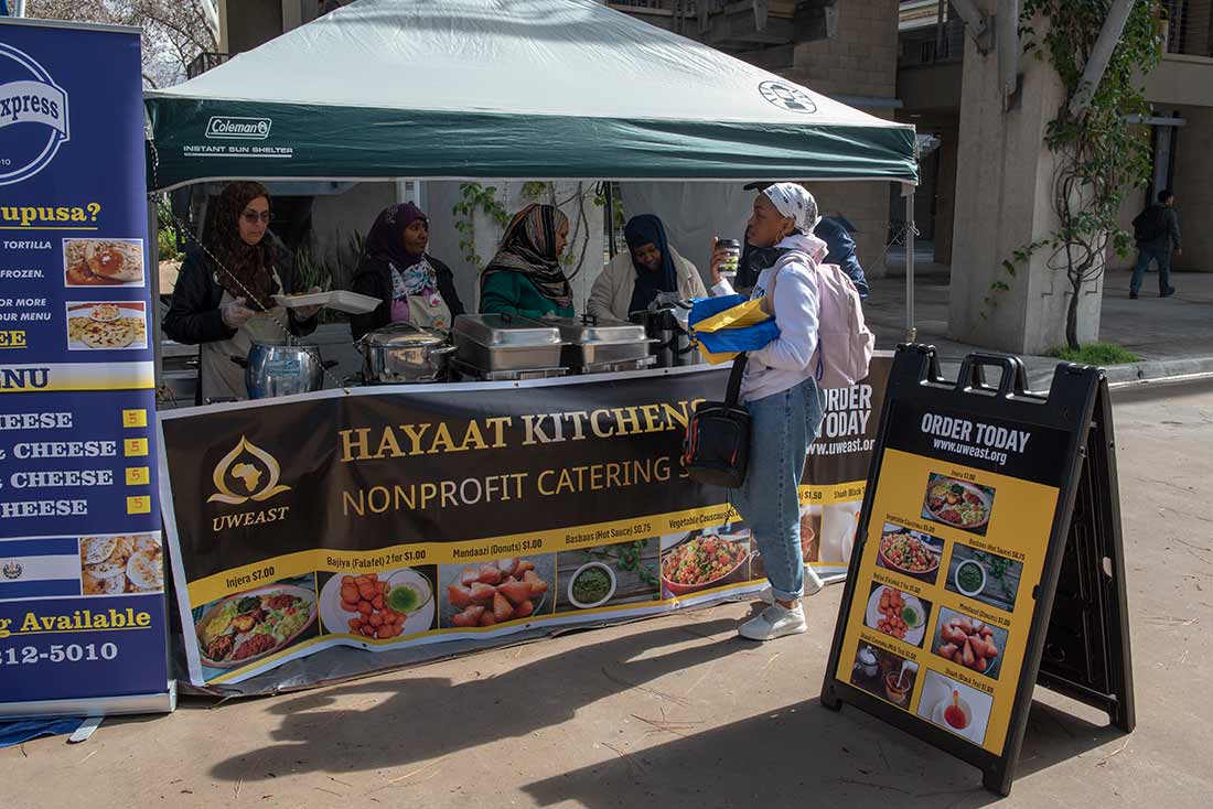 Hayaat Kitchen booth at UC San Diego