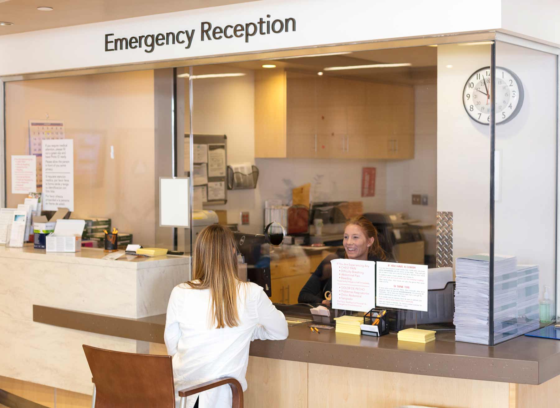 Rendering of the updated reception area.