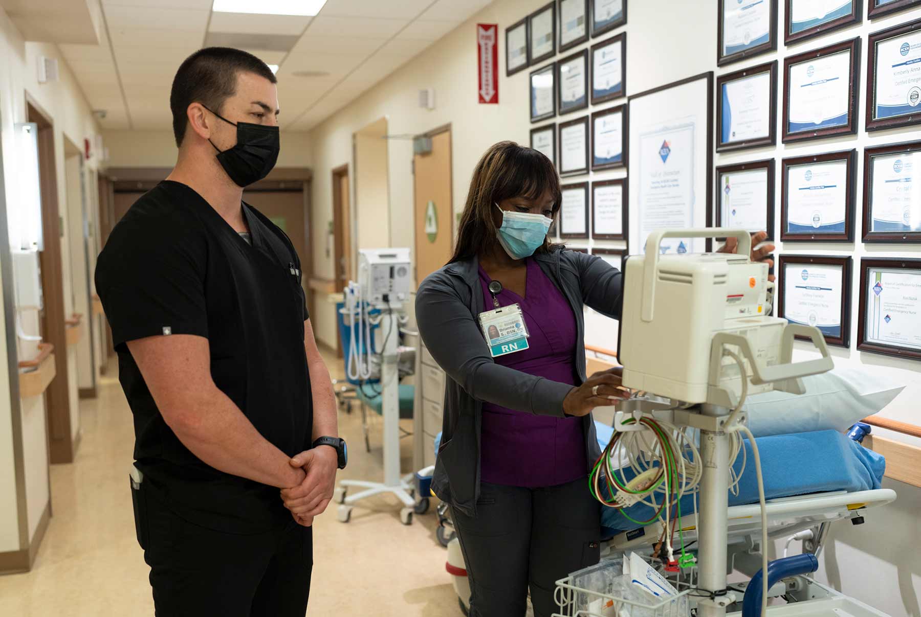 Staff at the Emergency Department at Jacobs Medical Center.