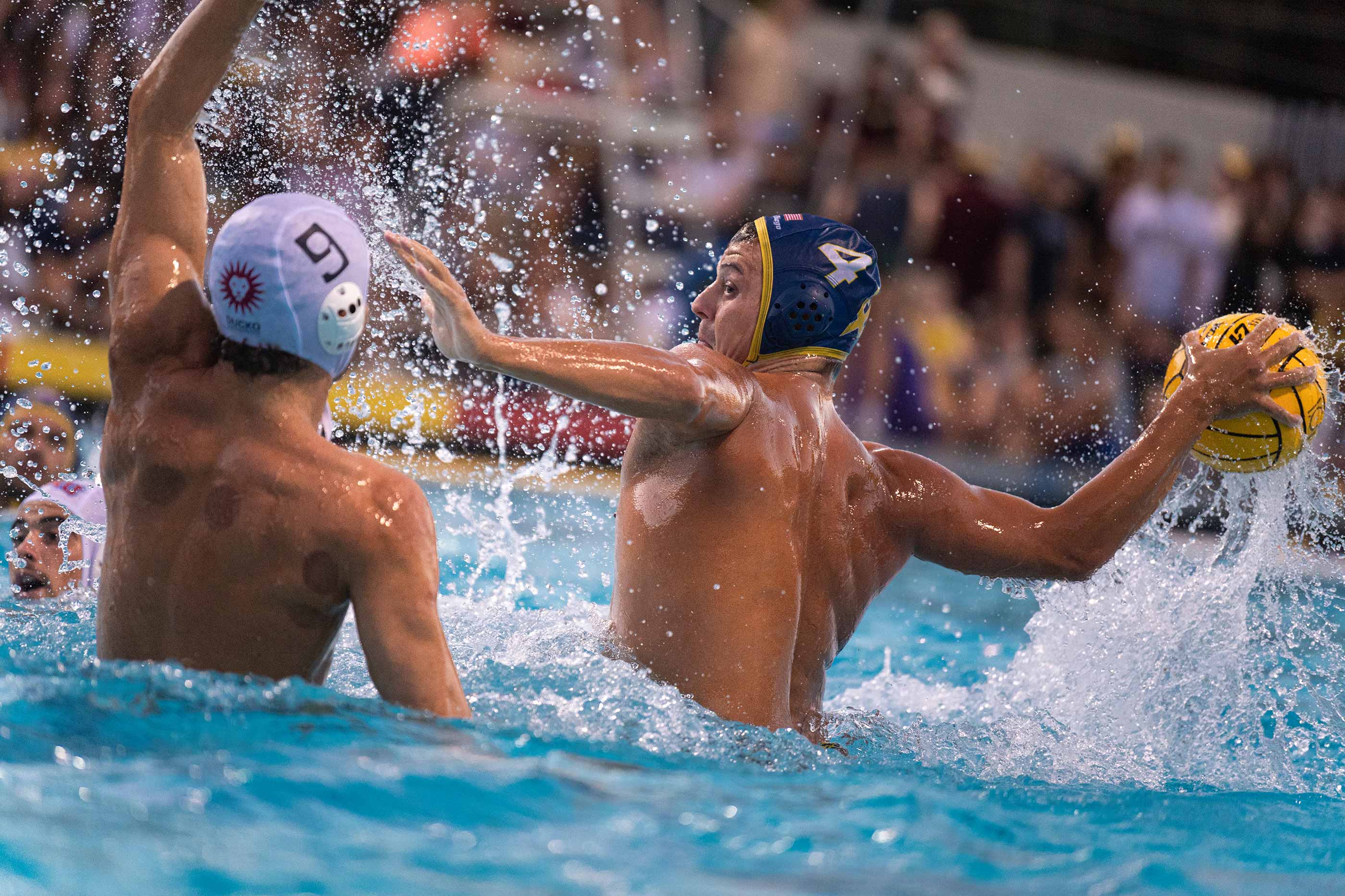 UC San Diego men's water polo play against LMU.