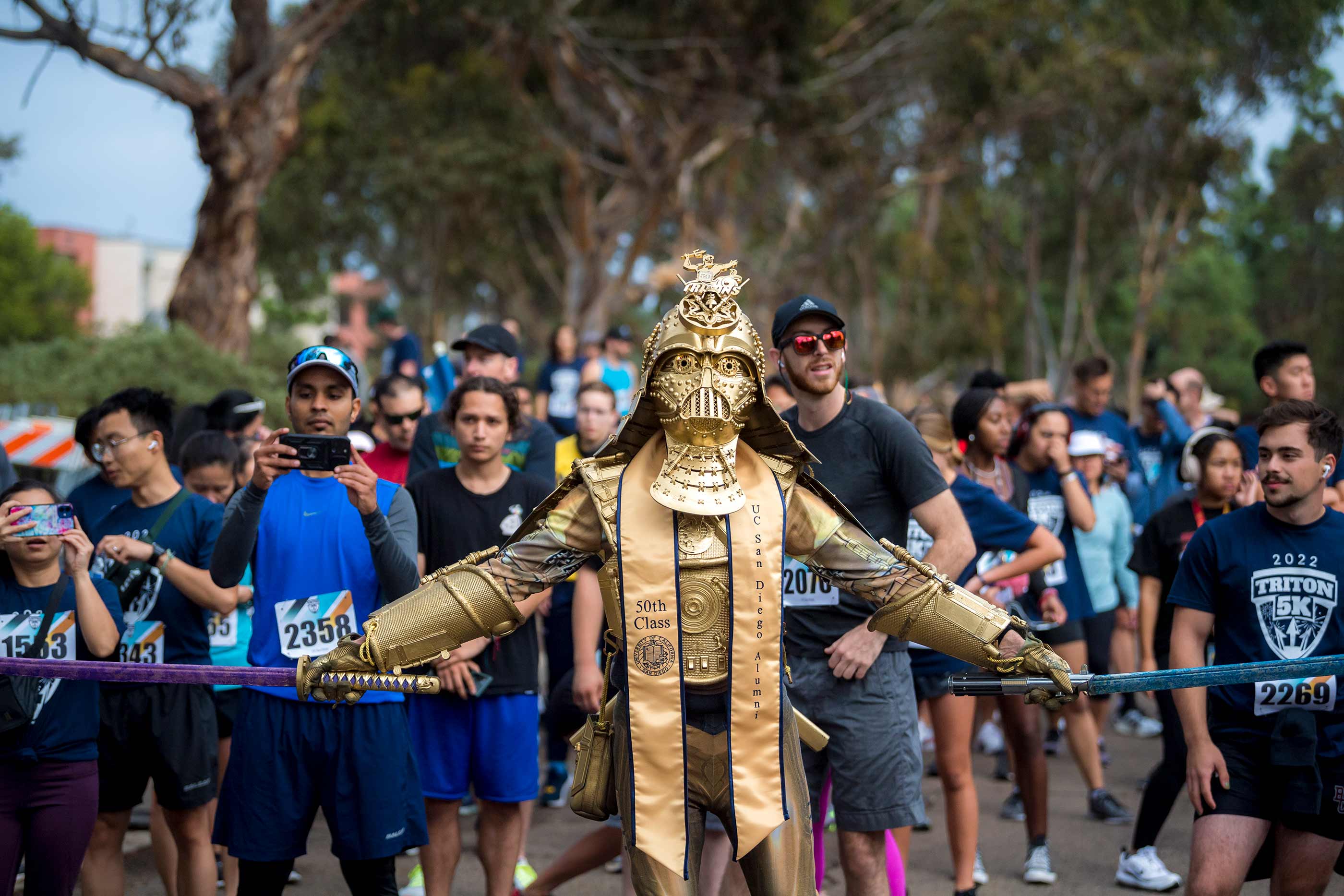 Dude Vader at the Triton 5k