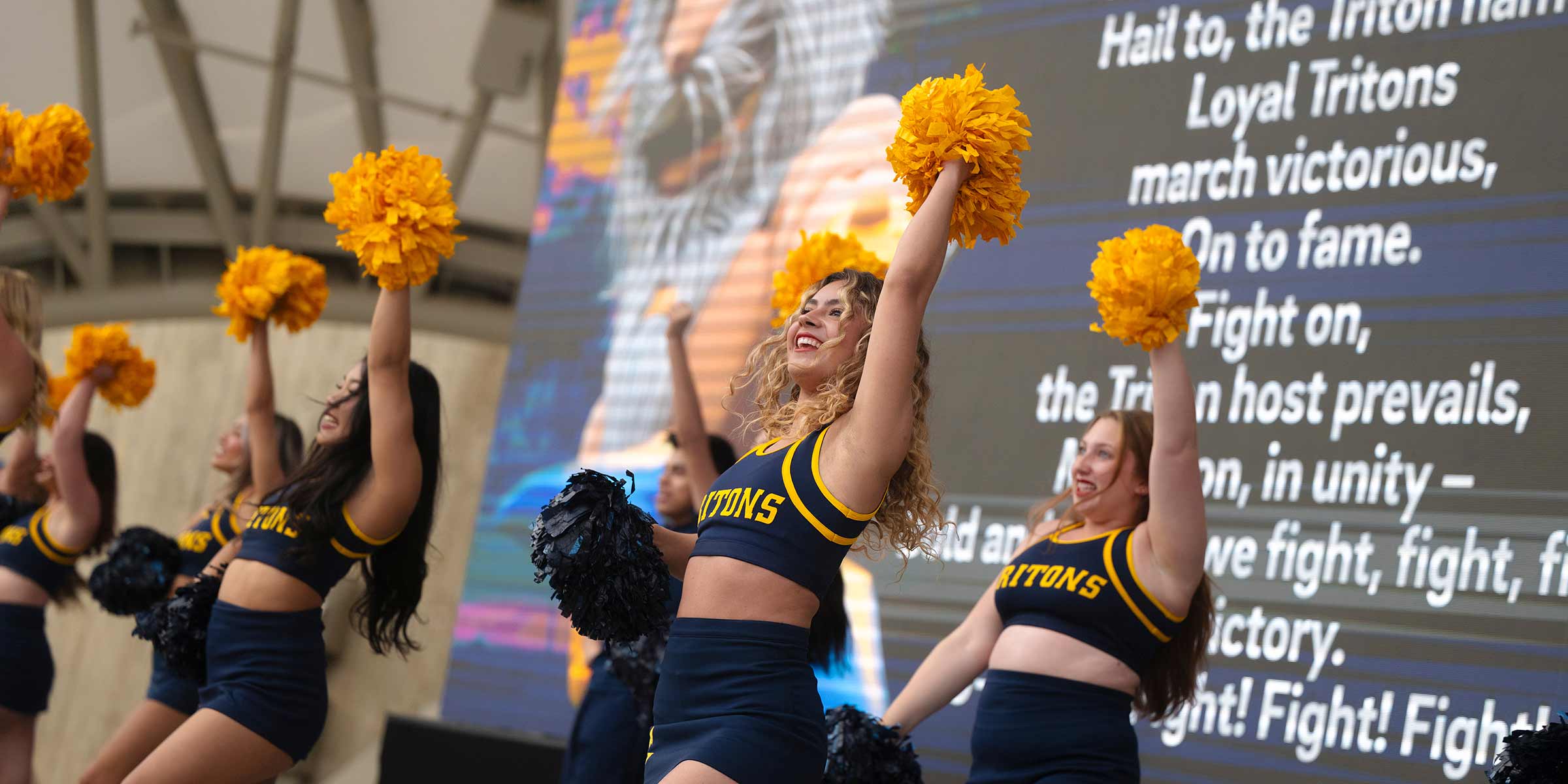 Cheer Team performs at Triton Days