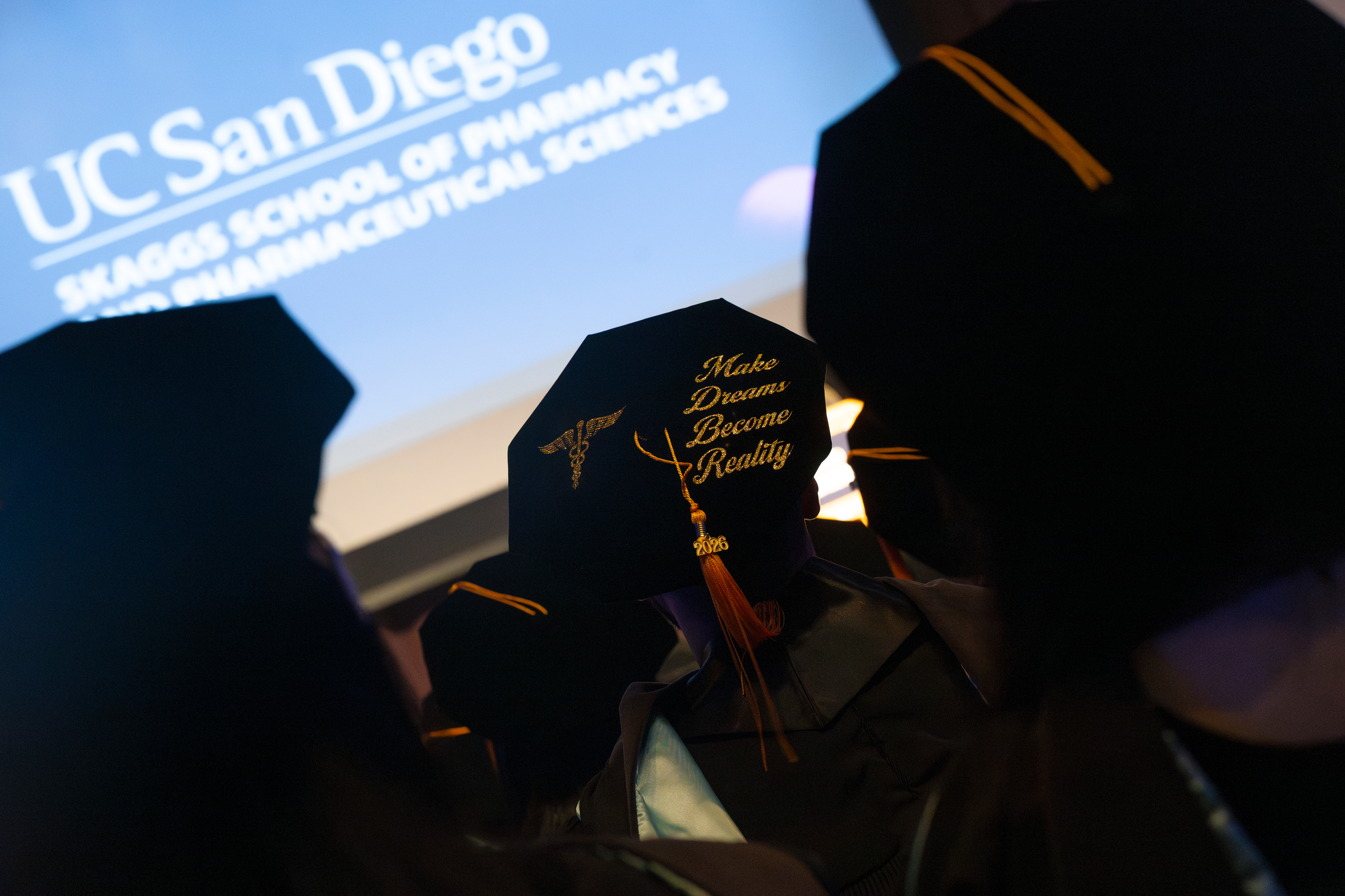 Photo of a graduation cap that says 