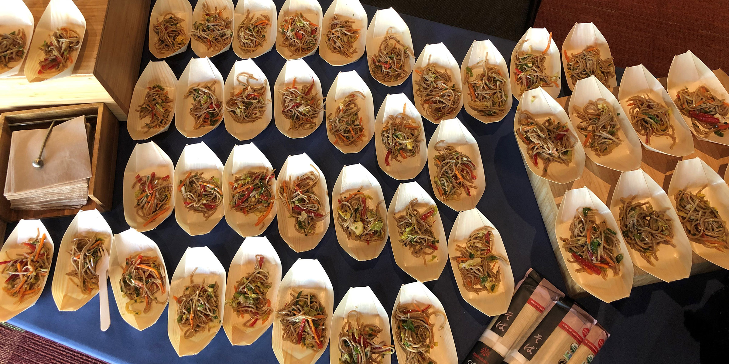 Soba noodles provided by UC San Diego Catering 