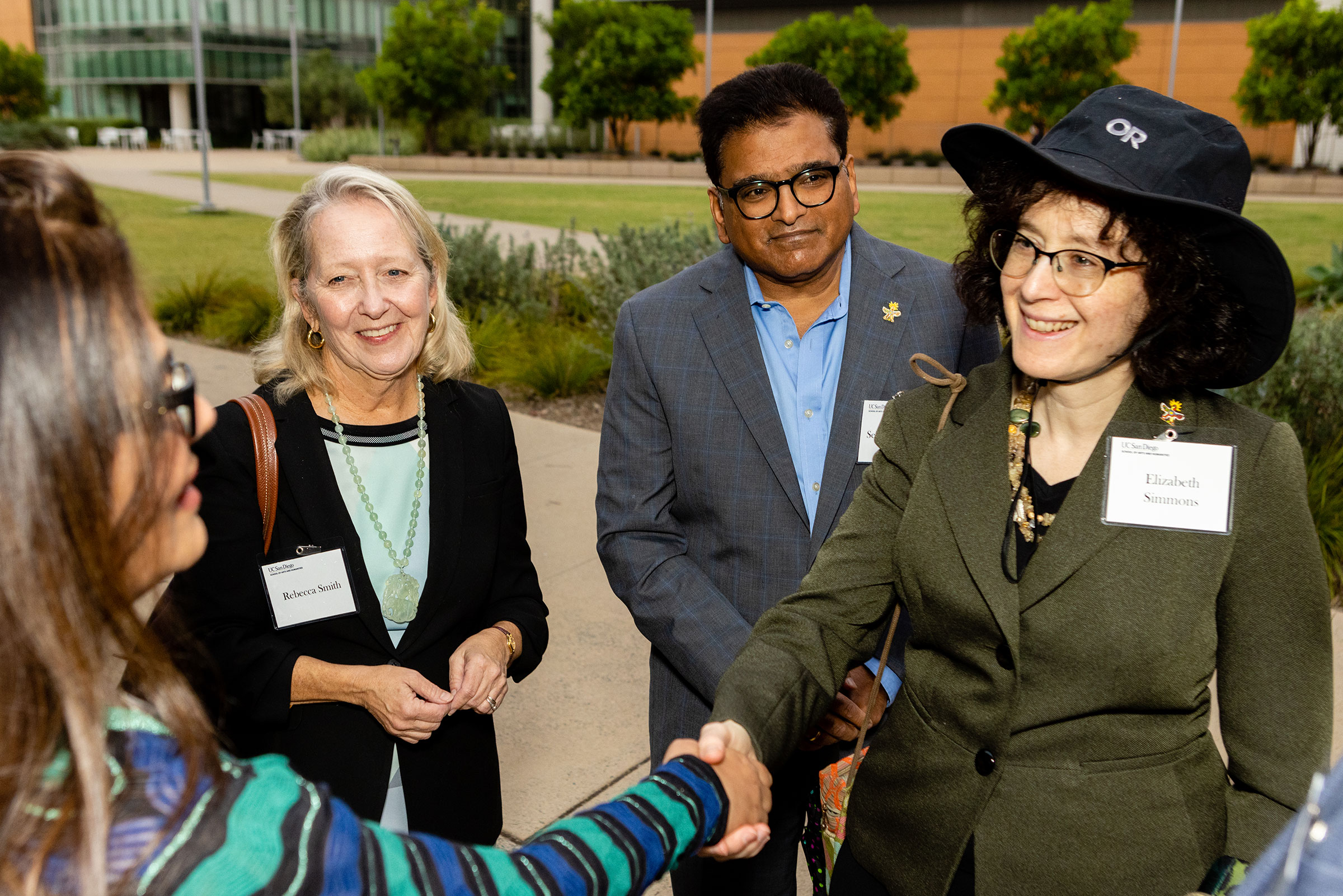 EVC Simmons greets guests