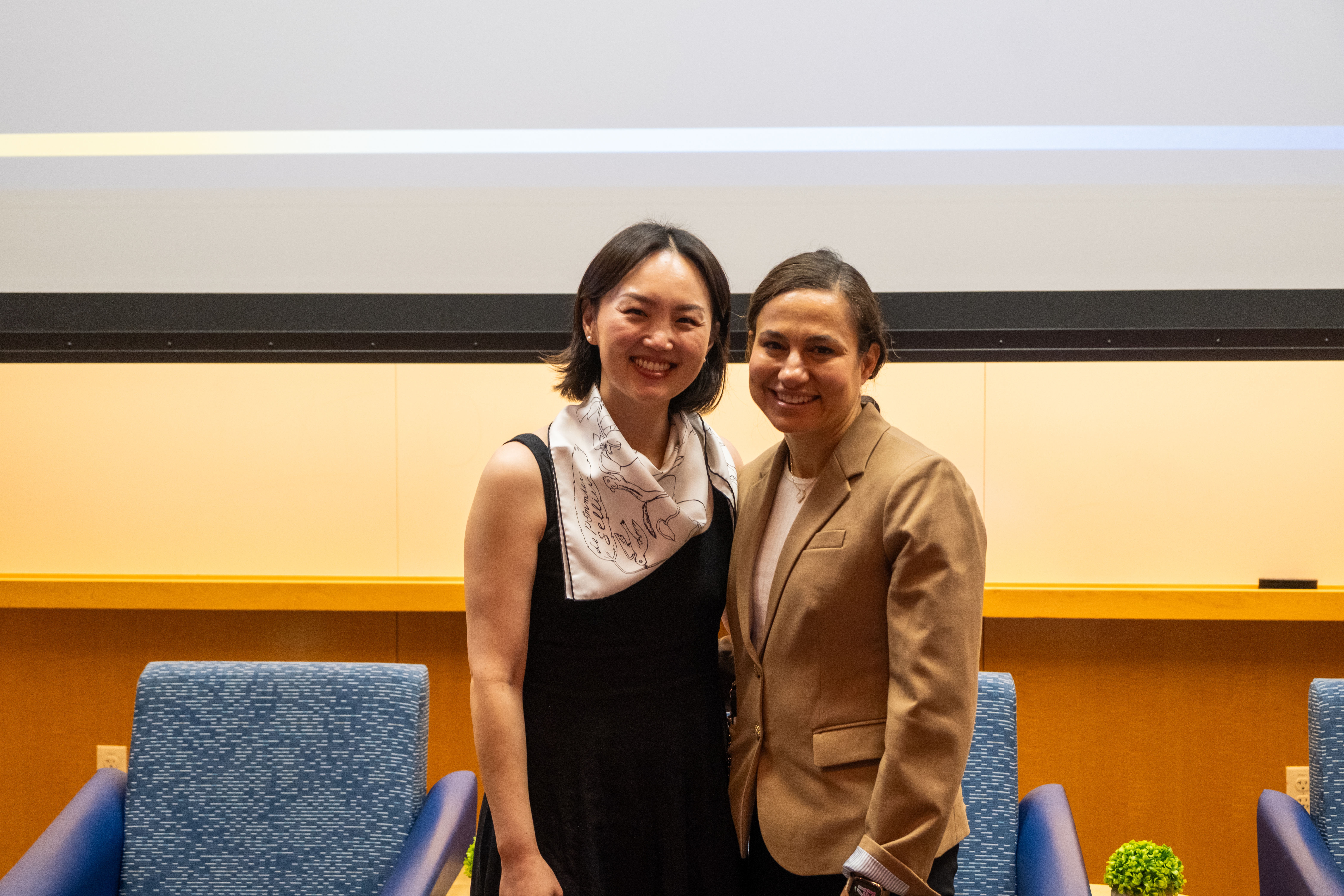 Dr. McKay with patient panelist 