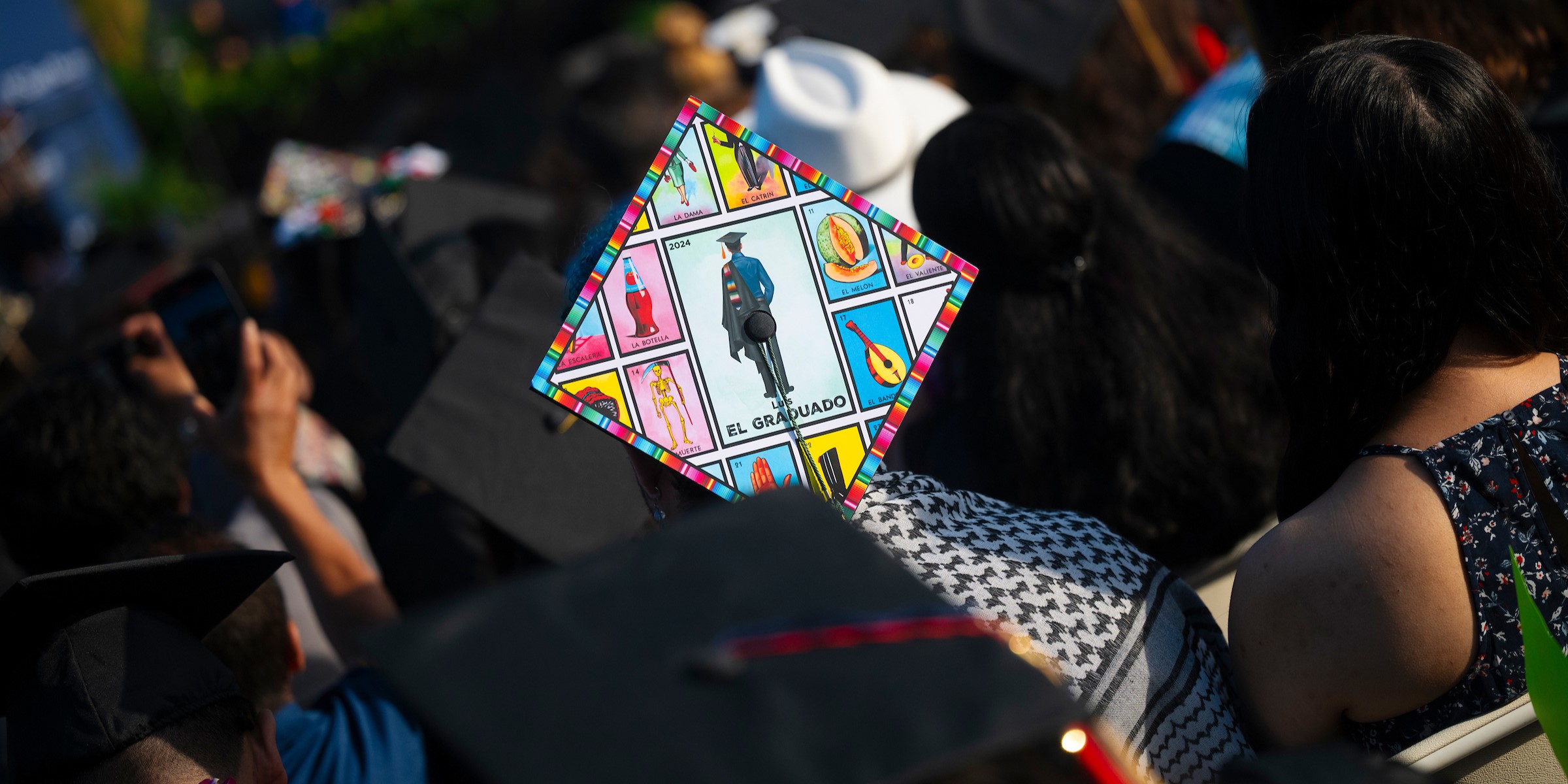 A decorated graduate cap