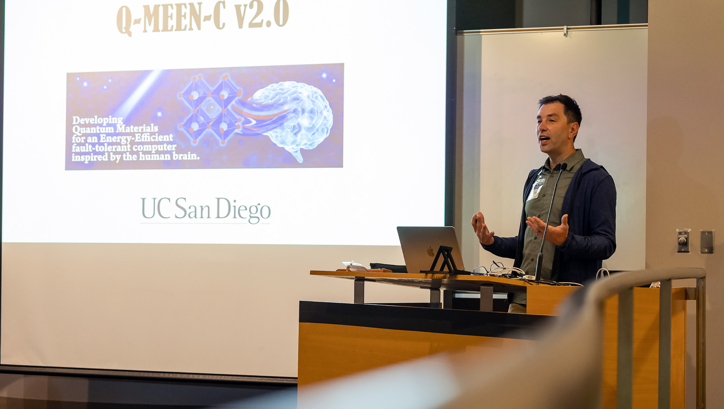 Oleg Shpyrko speaking.