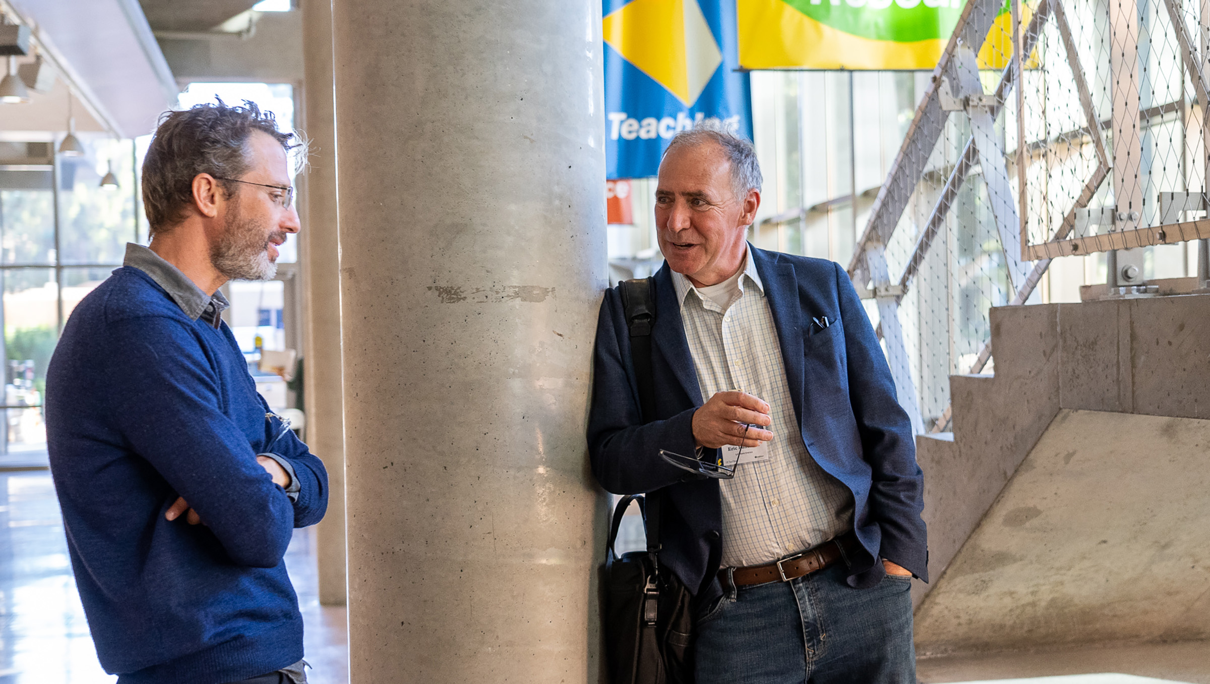 Jonathan Schuller and Eric Fullerton talking.