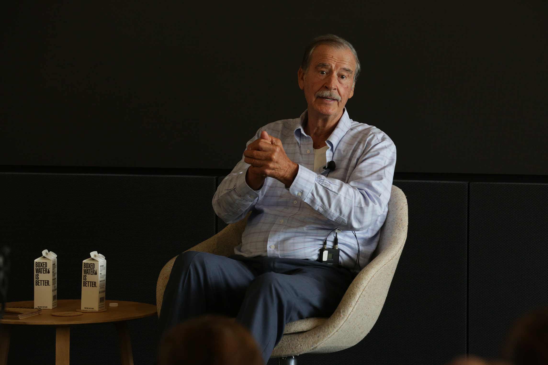Former President of Mexico Vicente Fox Visits UC San Diego Park & Market