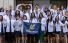 Slideshow: group photo of skagg students in their white coats