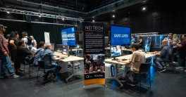 People at computers playing games