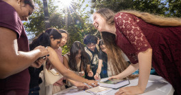 Group of students outside