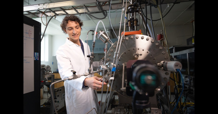 Riley Need working in their previous lab at the University of Florida.
