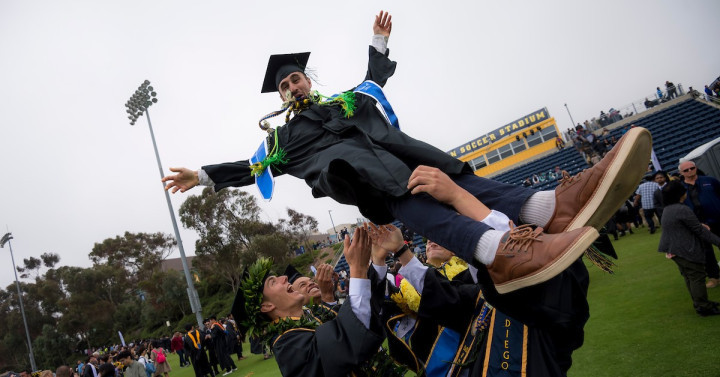Graduates celebrate their big day as they smile to a new chapter.